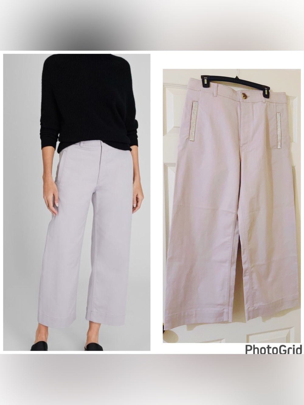 Club Monaco Wide Leg Cropped Pants 12 NWOT